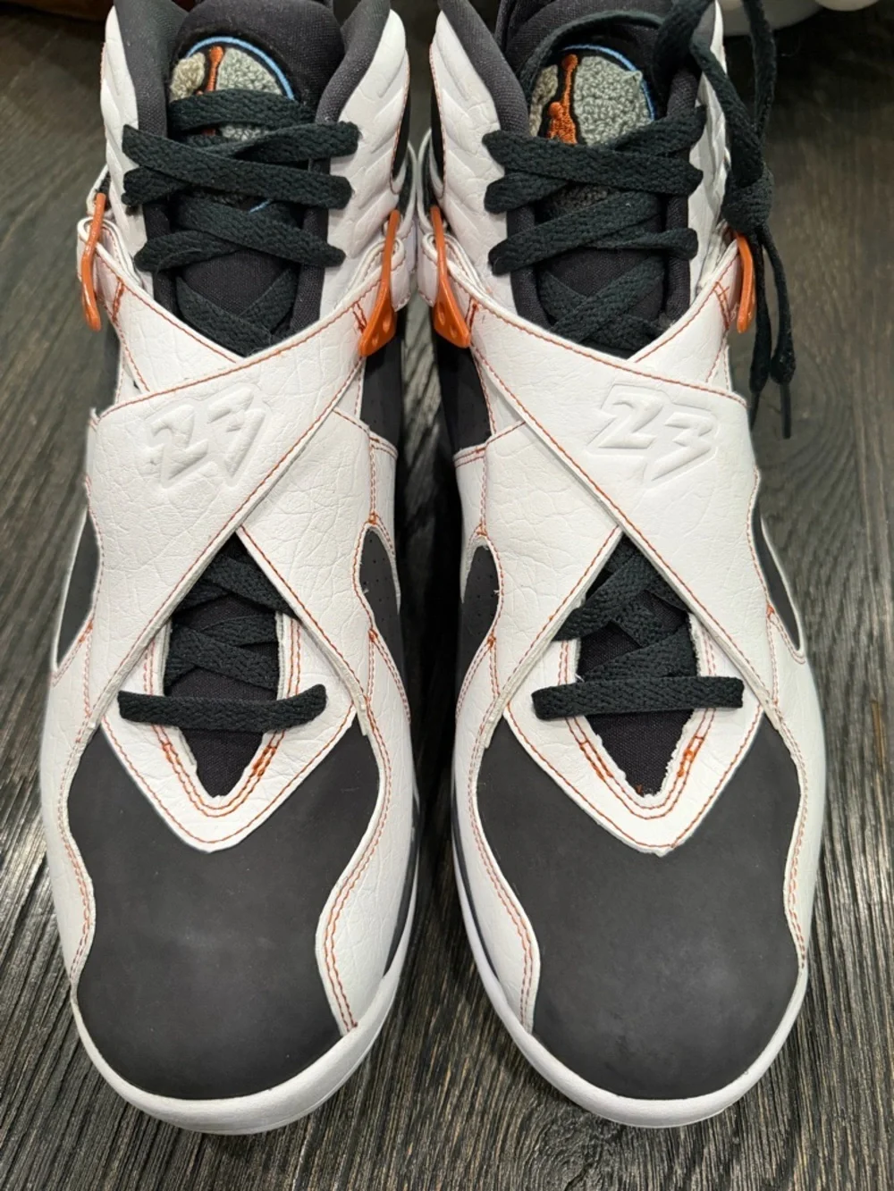 Nike Air Jordan VIII (8) Black Toe Anthracite -- Size 12- vintage